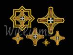  "Колоски" _ Набор крестов для церковных облачений